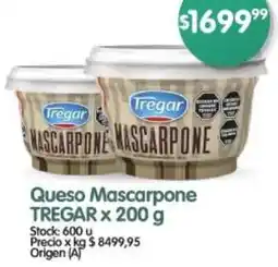 Supermercados Buenos Días Tregar queso mascarpone oferta