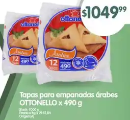 Supermercados Buenos Días Ottonello tapas para empanadas árabes oferta