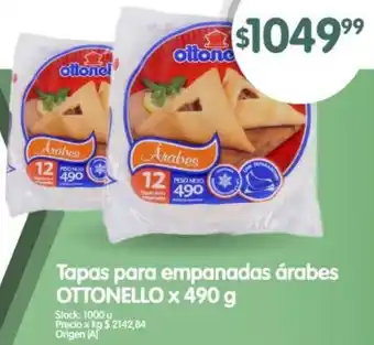 Supermercados Buenos Días Ottonello tapas para empanadas árabes oferta