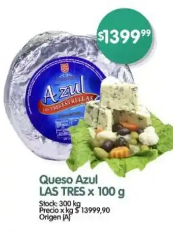 Supermercados Buenos Días Las tres queso azul oferta