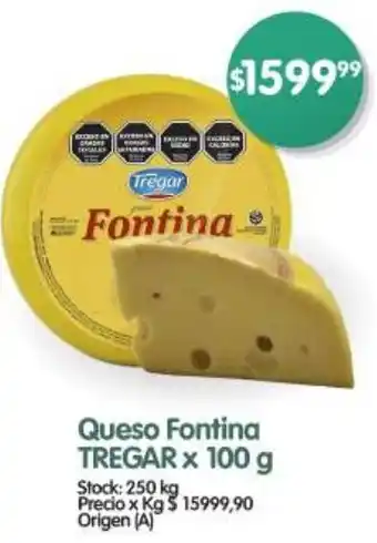 Supermercados Buenos Días Tregar queso fontina oferta