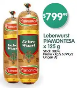 Supermercados Buenos Días Piamontesa leberwurst oferta