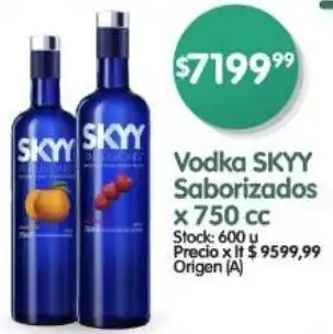 Supermercados Buenos Días Skyy saborizados vodka oferta