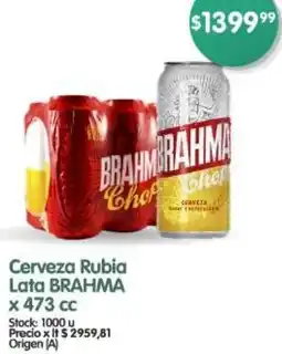 Supermercados Buenos Días Brahma cerveza rubia lata oferta