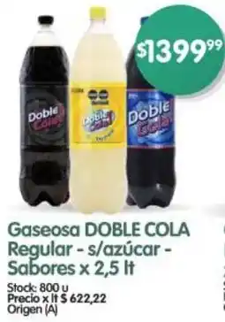 Supermercados Buenos Días Doble cola gaseosa regular oferta