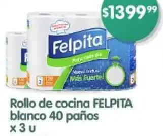 Supermercados Buenos Días Felpita rollo de cocina blanco oferta