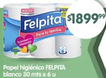 Supermercados Buenos Días Felpita papel higiénico blanco oferta