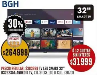 Coto Bgh smart tv 32" oferta