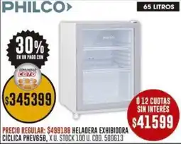 Coto Philco heladera exhibidora ciclica oferta