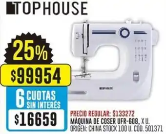 Coto Maquina de coser ufr-608 oferta