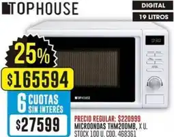 Coto Tophouse microondas thm20dmb oferta