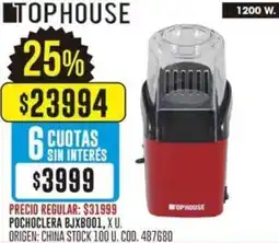 Coto Tophouse pochoclera bjxb001 oferta