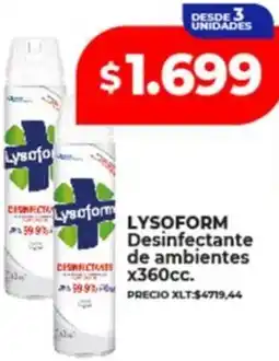 Supermayorista Vital Lysoform desinfectante de ambientes oferta