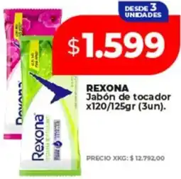 Supermayorista Vital Rexona jabón de tocador oferta