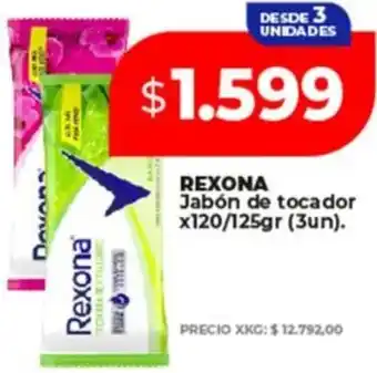 Supermayorista Vital Rexona jabón de tocador oferta