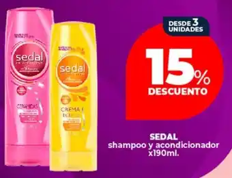 Supermayorista Vital Sedal shampoo y acondicionador oferta