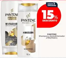 Supermayorista Vital Pantene shampoo y acondicionador oferta