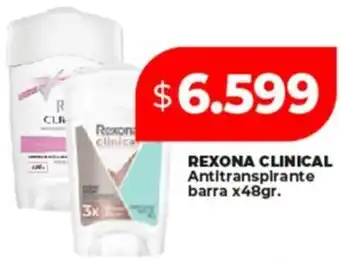 Supermayorista Vital Rexona clinical antitranspirante barra oferta