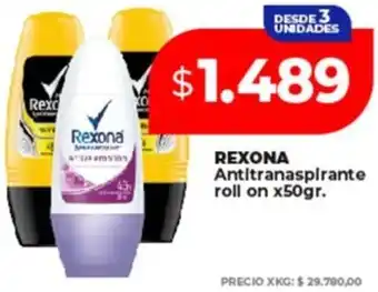 Supermayorista Vital Rexona antitranaspirante roll on oferta