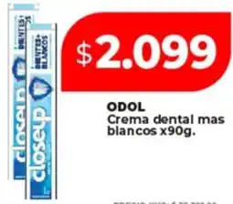 Supermayorista Vital Odol crema dental mas blancos oferta