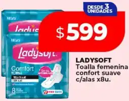 Supermayorista Vital Ladysoft toalla femenina confort suave c/alas oferta