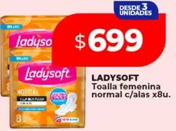 Supermayorista Vital Ladysoft toalla femenina normal c/alas oferta