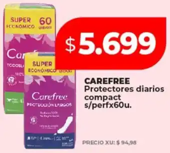 Supermayorista Vital CAREFREE Protectores diarios compact oferta