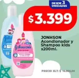 Supermayorista Vital Jonhson acondionador y shampoo kids oferta