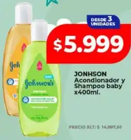 Supermayorista Vital Jonhson acondlonador y shampoo baby oferta