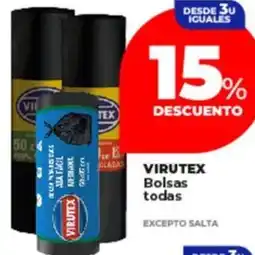 Supermayorista Vital Virutex bolsas todas oferta