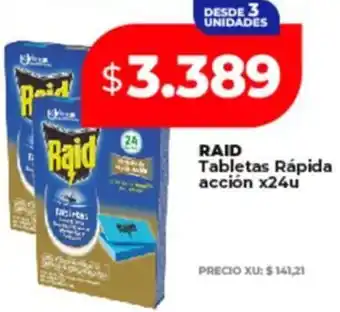 Supermayorista Vital Raid tabletas rápida acción oferta