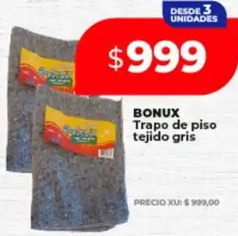 Supermayorista Vital Bonux trapo de piso tejido gris oferta