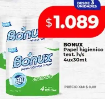 Supermayorista Vital Bonux papel higienico text. oferta