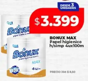 Supermayorista Vital Bonux max papel higienico oferta