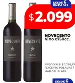 Supermayorista Vital Novecento vino oferta