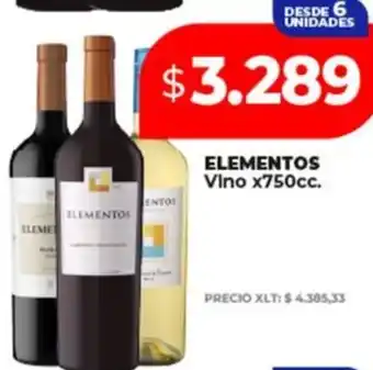 Supermayorista Vital Elementos vino oferta