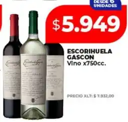 Supermayorista Vital Escorihuela gascon vino oferta