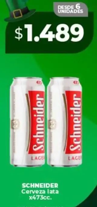 Supermayorista Vital Schneider cerveza lata oferta