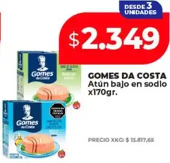 Supermayorista Vital Gomes da costa atún bajo en sodio oferta