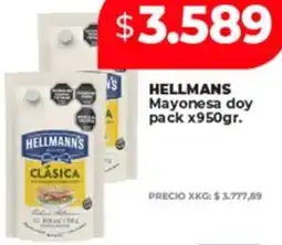 Supermayorista Vital Hellmans mayonesa doy pack oferta