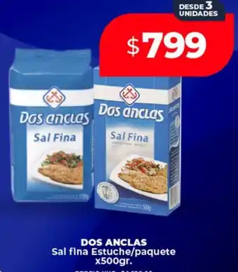 Supermayorista Vital Dos anclas sal fina estuche/paquete oferta