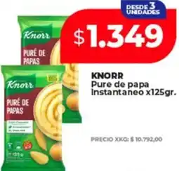 Supermayorista Vital Knorr pure de papa instantaneo oferta