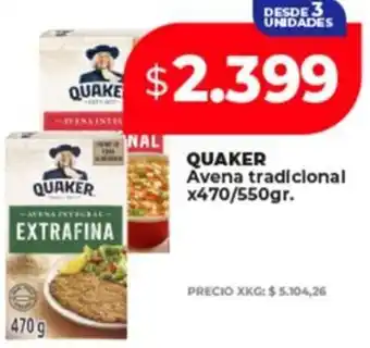 Supermayorista Vital Quaker avena tradicional oferta