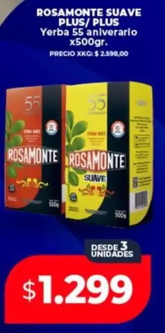 Supermayorista Vital Rosamonte suave plus/plus oferta