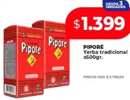 Supermayorista Vital Piporé yerba tradicional oferta