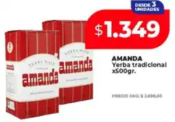 Supermayorista Vital Amanda yerba tradicional oferta