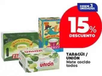 Supermayorista Vital Taragüi/ unión mate cocido todos oferta