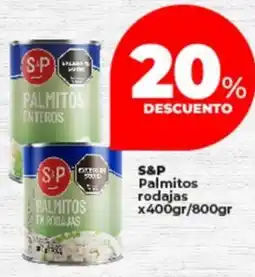 Supermayorista Vital S&P Palmitos rodajas oferta