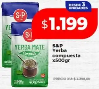 Supermayorista Vital S&P Yerba compuesta oferta