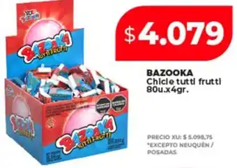 Supermayorista Vital Bazooka chicle tutti fruttl oferta